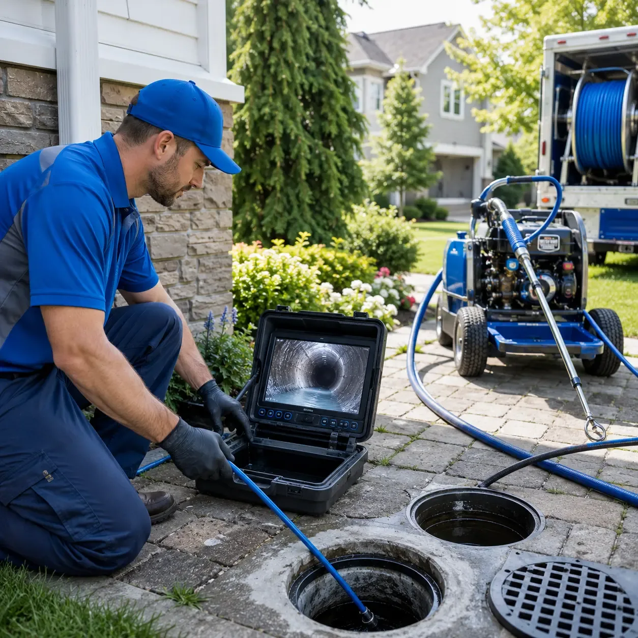 Outdoor drain cleaning professionals serving Portage, WI