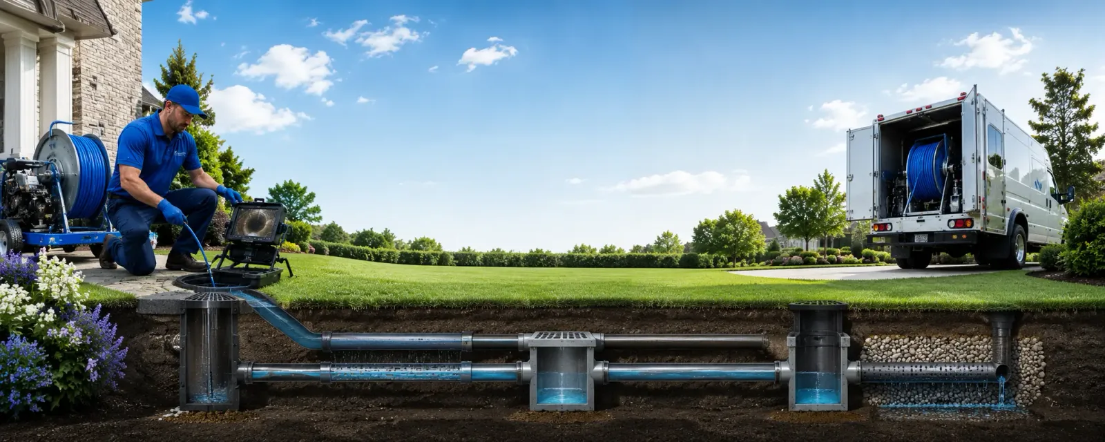 Outdoor drain cleaning information for Portage, WI